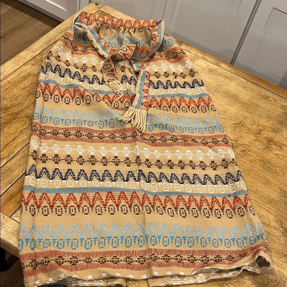 Peerless of Boston Vintage Woven Maxi Skirt